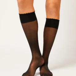 2 Paires De Mi-bas Poudrés - 15D