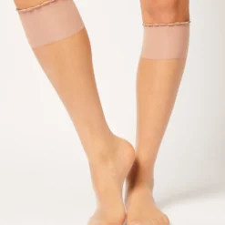 2 Paires De Mi-bas Poudrés - 15D