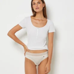 Hipster En Microfibre Bords Dentelle -Magasin De Lingerie Etam 648461001 6