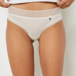 Hipster En Microfibre Bords Dentelle -Magasin De Lingerie Etam 648461001 b