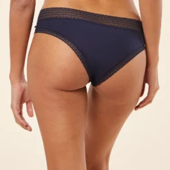 Hipster En Microfibre Bords Dentelle -Magasin De Lingerie Etam 648461025 c