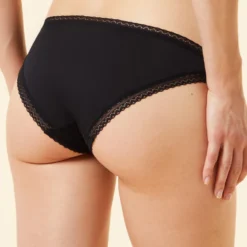 Culotte En Microfibre Bords Dentelle -Magasin De Lingerie Etam 648463305 c