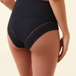Culotte Taille Haute Ceinture Rabattable -Magasin De Lingerie Etam 651413005 b