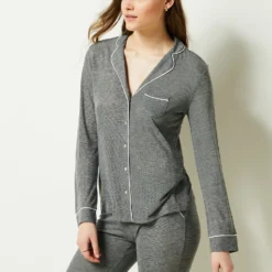 Chemise De Pyjama Unie -Magasin De Lingerie Etam 651599502 6