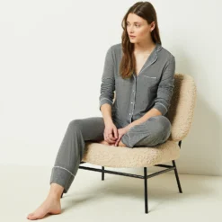 Chemise De Pyjama Unie -Magasin De Lingerie Etam 651599502 c