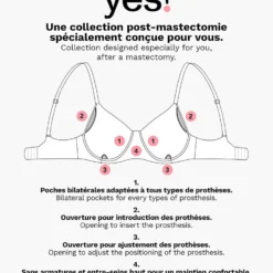 Brassière Post-mastectomie Sans Armatures -Magasin De Lingerie Etam 651902205 d 1