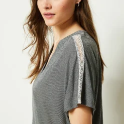 Chemise De Nuit Longue Col V -Magasin De Lingerie Etam 652458702 b