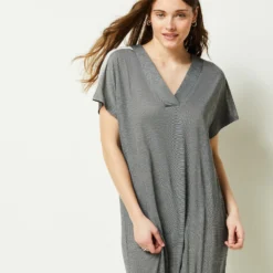 Chemise De Nuit Longue Col V -Magasin De Lingerie Etam 652458702 c