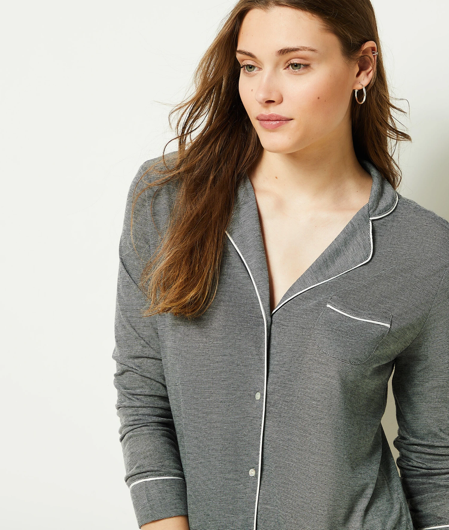 Chemise De Nuit à Manches Longues 1 Chemise De Nuit à Manches Longues