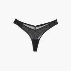 Tanga En Tulle Et Soie -Magasin De Lingerie Etam 652771105 c