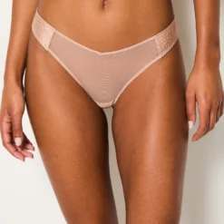 Tanga En Soie Et Tulle -Magasin De Lingerie Etam 652771194 6