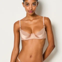 Soutien-gorge à Coques Fines En Tulle Et Soie
