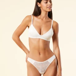 Tanga High Leg Tulle Graphique -Magasin De Lingerie Etam 653309180 6