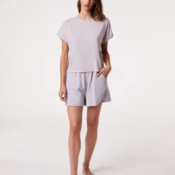 Short De Pyjama Uni En Coton Biologique -Magasin De Lingerie Etam 653447111 6