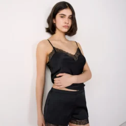 Short De Pyjama Détails Dentelle Personnalisable