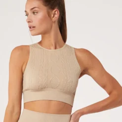 Brassière Côtelé Sans Coutures