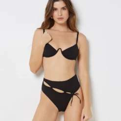 Culotte Taille Haute Avec Découpes -Magasin De Lingerie Etam 653559705 b