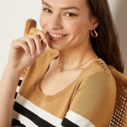 Pull à Rayures Manches Courtes -Magasin De Lingerie Etam 653568306 b
