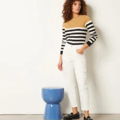 Pull Col Bateau à Rayures 7 Pull Col Bateau à Rayures -Magasin De Lingerie Etam 653574406 6