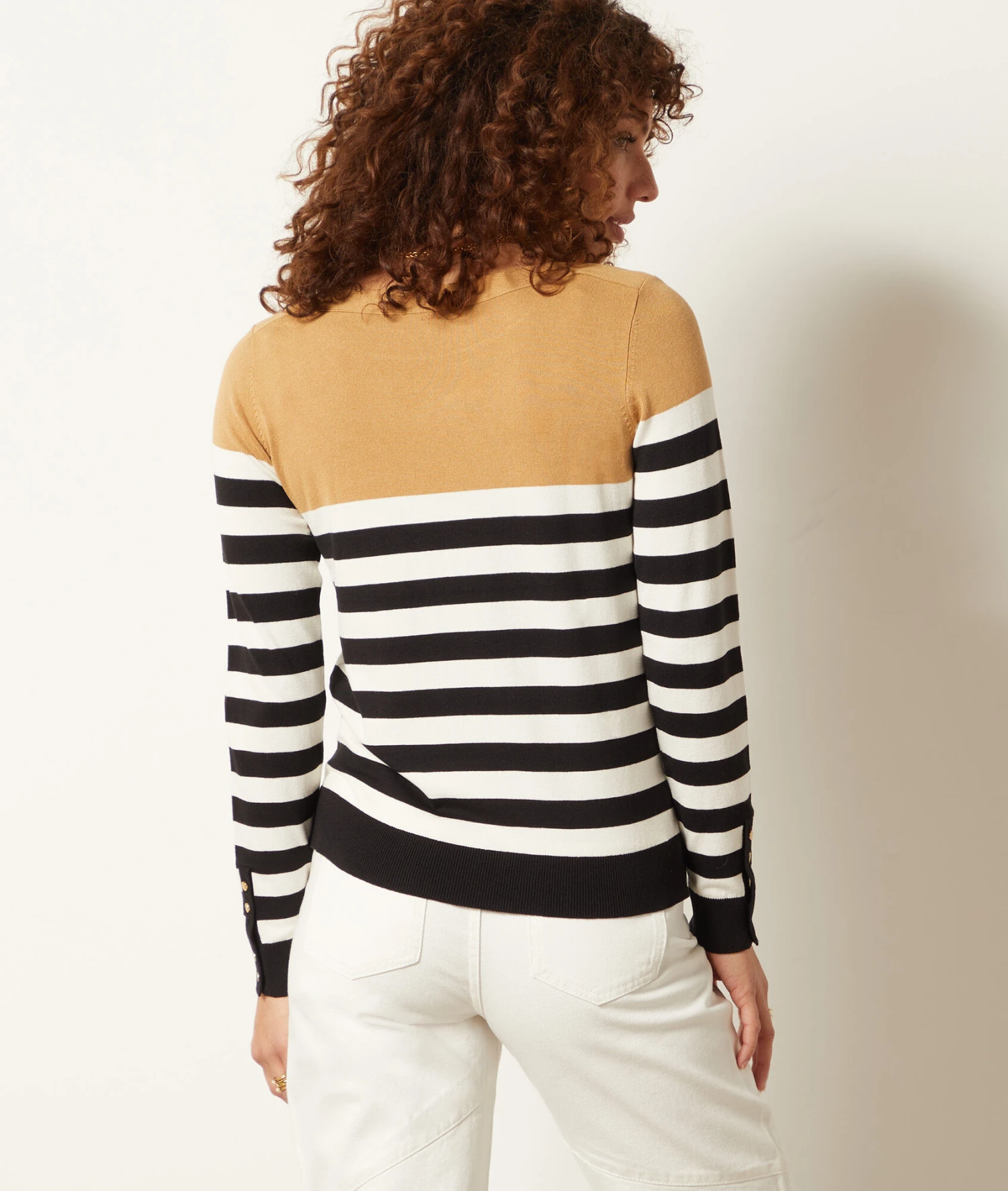 Pull Col Bateau à Rayures 2 Pull Col Bateau à Rayures – Image 2