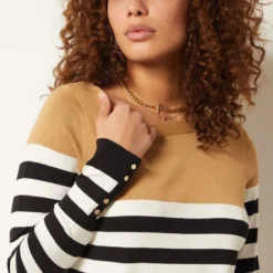 Pull Col Bateau à Rayures 8 Pull Col Bateau à Rayures -Magasin De Lingerie Etam 653574406 b