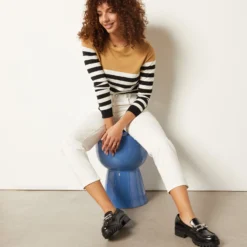 Pull Col Bateau à Rayures 9 Pull Col Bateau à Rayures -Magasin De Lingerie Etam 653574406 c