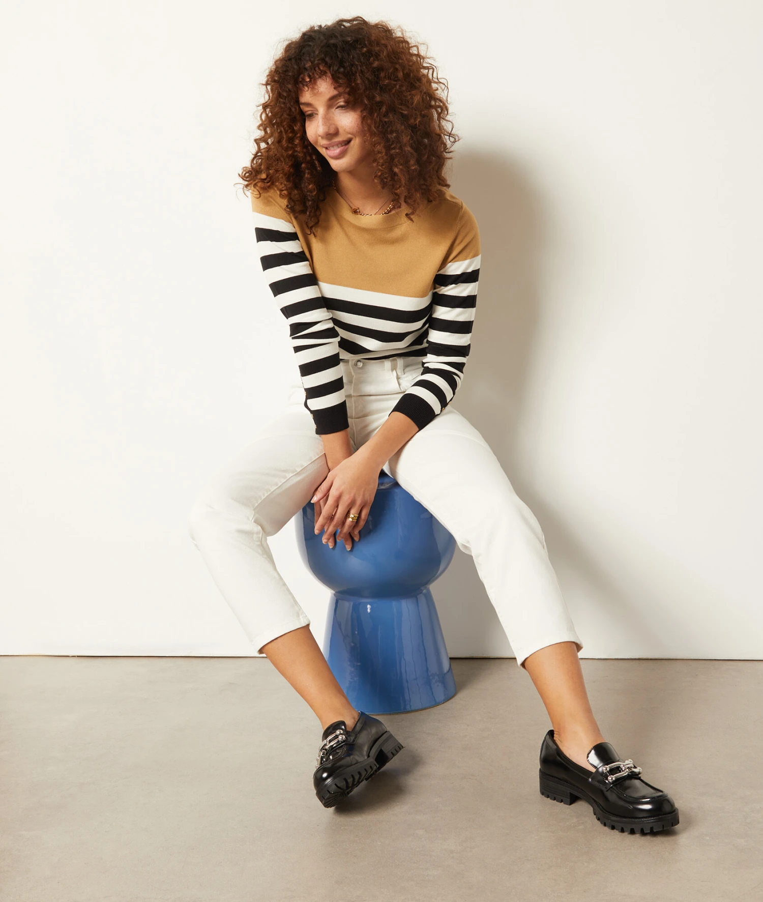 Pull Col Bateau à Rayures 5 Pull Col Bateau à Rayures – Image 5