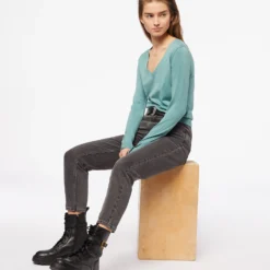 Pull Col V En Maille Fine -Magasin De Lingerie Etam 653577738 6