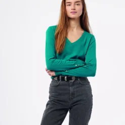 Pull En Maille Col V