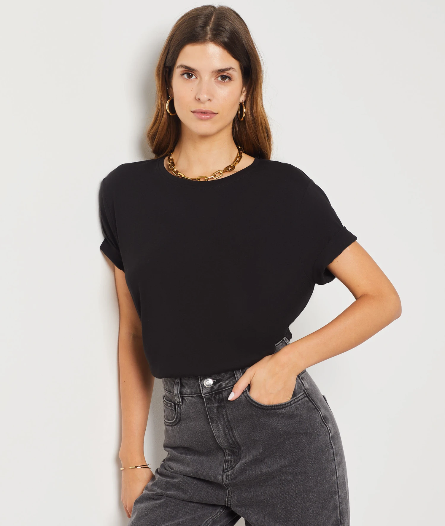 T-shirt Manches Courtes Col Rond 1 T-shirt Manches Courtes Col Rond