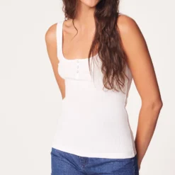 Débardeur Côtelé 100% Coton Biologique -Magasin De Lingerie Etam 653580701 6