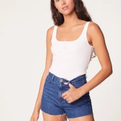 Débardeur Côtelé 100% Coton Biologique -Magasin De Lingerie Etam 653580701 c