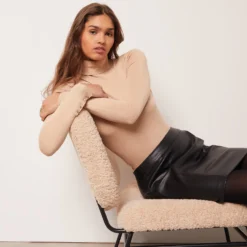 Pull Col Roulé En Maille Fine