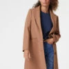 Manteau Long Coupe Droite