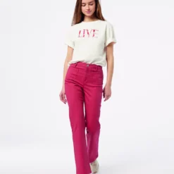 Pantalon Coupe Large En Coton Mélangé 7 Pantalon Coupe Large En Coton Mélangé -Magasin De Lingerie Etam 653655275 6