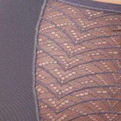 Tanga Taille Haute En Dentelle Et Microfibre -Magasin De Lingerie Etam 653700404 b