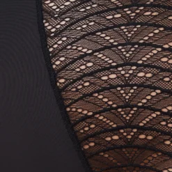 Tanga Taille Haute En Dentelle Et Microfibre -Magasin De Lingerie Etam 653700405 b