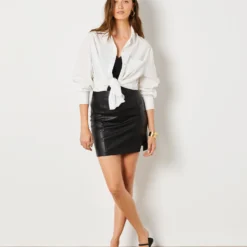 Jupe Similicuir Avec Fente -Magasin De Lingerie Etam 653706505 6