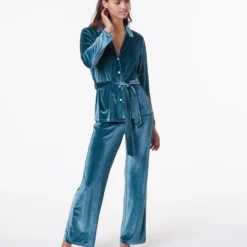Chemise De Pyjama En Velours -Magasin De Lingerie Etam 653709545 6