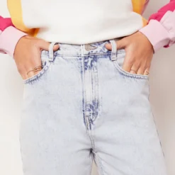 Jean Mom Taille Haute, 100% Coton -Magasin De Lingerie Etam 653731720 b