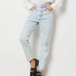 Jean Mom Taille Haute, 100% Coton -Magasin De Lingerie Etam 653731720 c