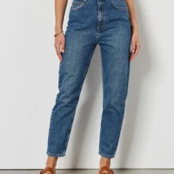 Jean Mom Taille Haute, 100% Coton 9 Jean Mom Taille Haute, 100% Coton -Magasin De Lingerie Etam 653731722 c