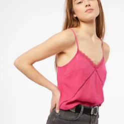 Caraco Fines Bretelles Décolleté Dentelle