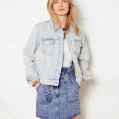 Veste En Jean 100% Coton 7 Veste En Jean 100% Coton -Magasin De Lingerie Etam 653754020 6