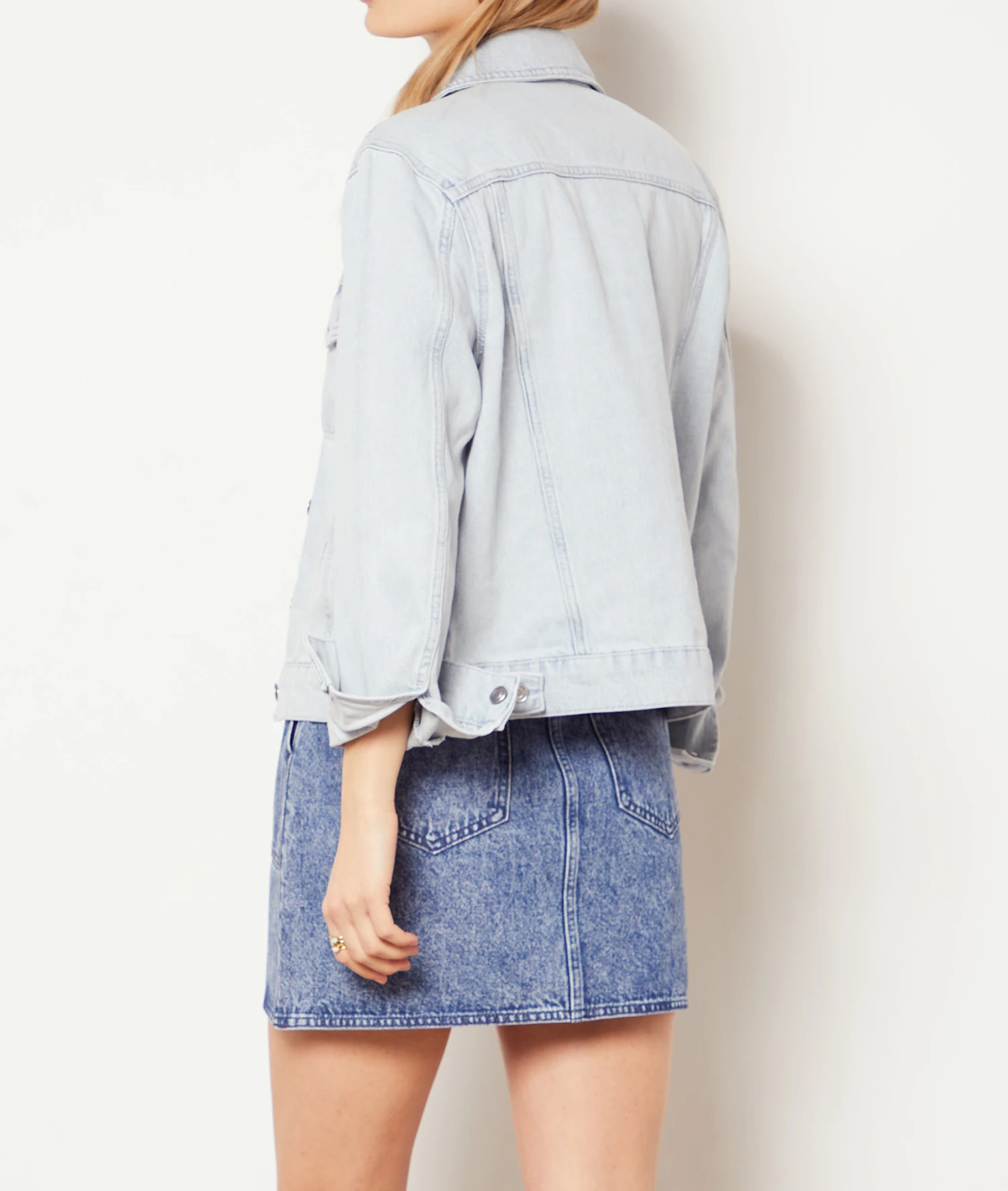 Veste En Jean 100% Coton 2 Veste En Jean 100% Coton – Image 2