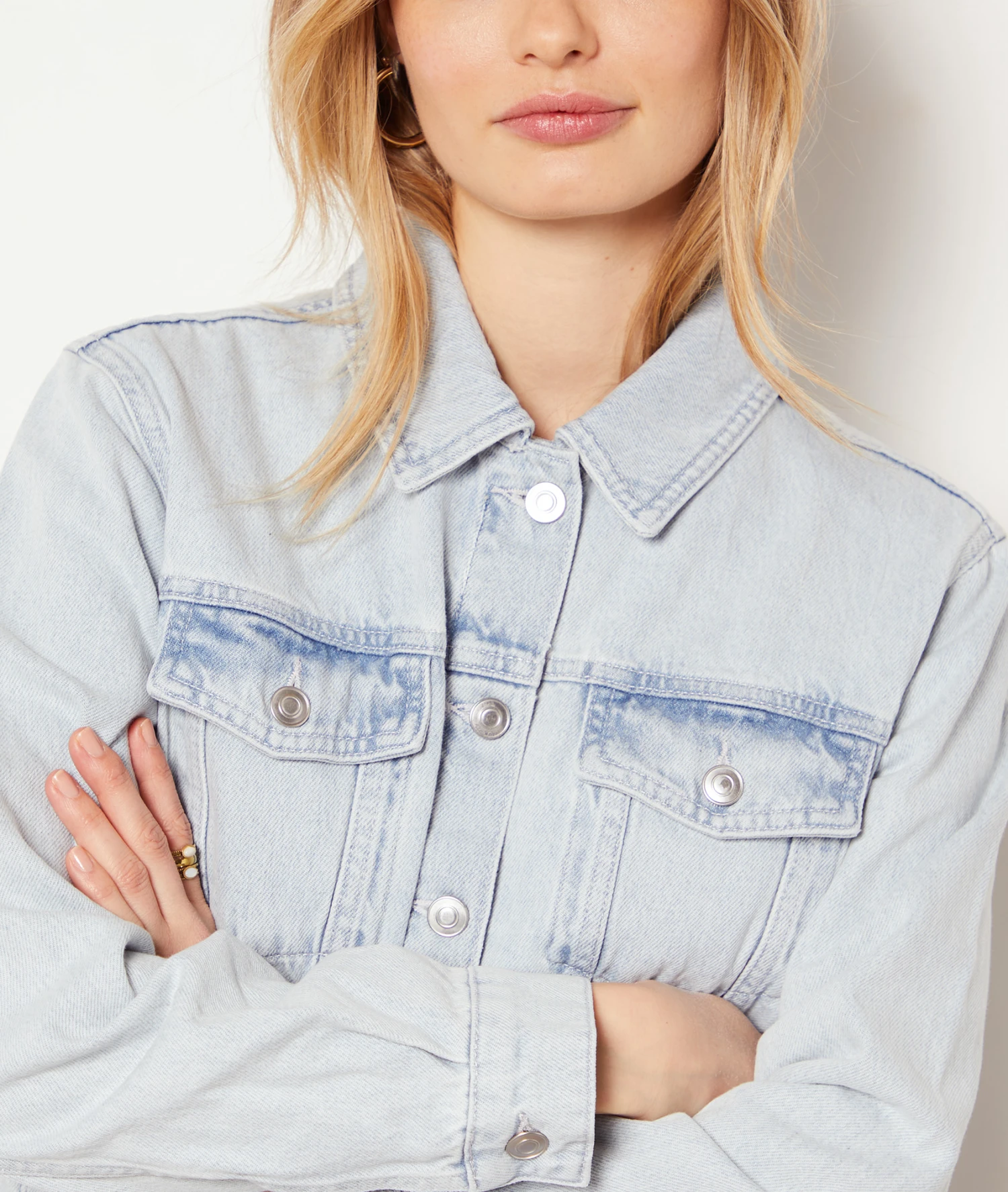 Veste En Jean 100% Coton 4 Veste En Jean 100% Coton – Image 4