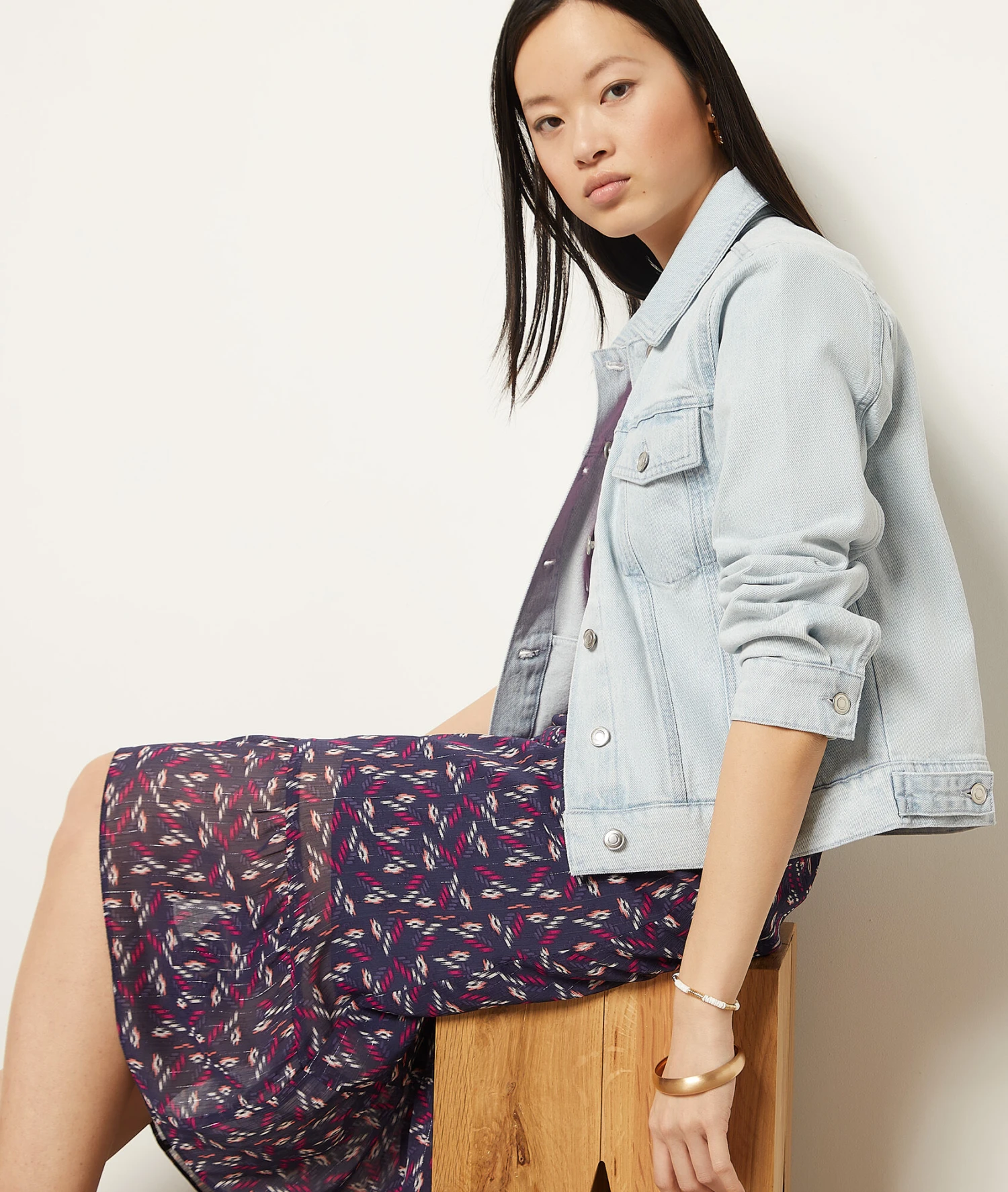 Veste En Jean 100% Coton 5 Veste En Jean 100% Coton – Image 5