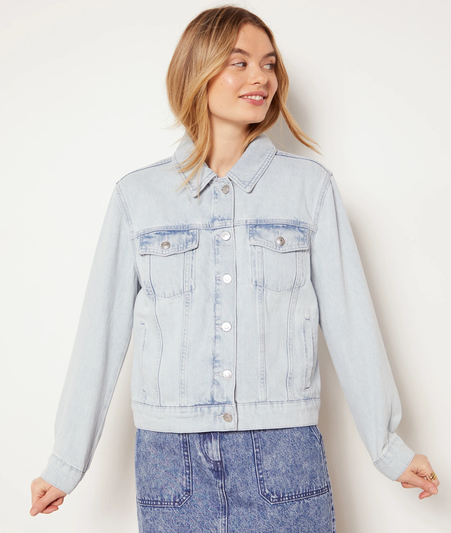 Veste En Jean 100% Coton 1 Veste En Jean 100% Coton