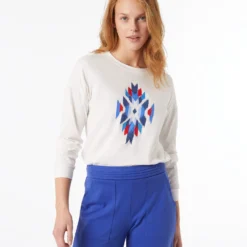 T-shirt Manches Longues Brodé