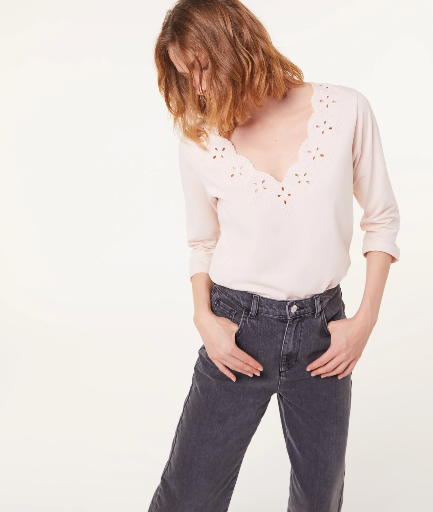 T-shirt Manches Longues Détails Ajourés 4 T-shirt Manches Longues Détails Ajourés – Image 4